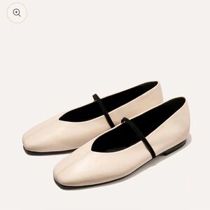Margaux The Phoebe Flats in Bone Nappa
